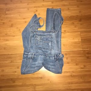 Lighter wash overalls